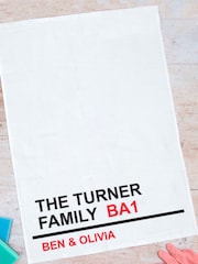 Personalised Family 100% Cotton Tea Towel by Jonny's Sister - Image 2 of 2