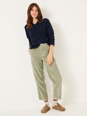 FatFace Navy Bonnie Boucle V-Neck Jumper - Image 3 of 10