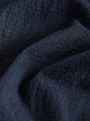 Barbour® Navy Slim Fit Seersucker Suit Trousers - Image 7 of 9