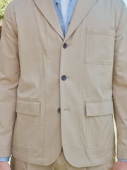 Barbour® Stone Slim Fit Herringbone Suit Jacket - Image 7 of 8