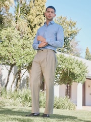 Barbour® Stone Slim Fit Herringbone Suit Trousers - Image 1 of 9