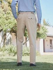 Barbour® Stone Slim Fit Herringbone Suit Trousers - Image 3 of 9