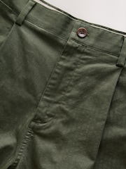 Barbour® Olive Green Slim Fit Herringbone Suit Trousers - Image 10 of 11