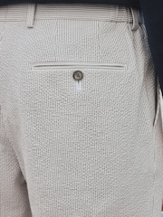 Barbour® Grey Slim Fit Striped Seersucker Suit Trousers - Image 6 of 11