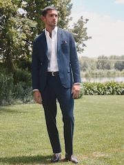 Barbour® Denim Slim Fit Suit Jacket - Image 2 of 11