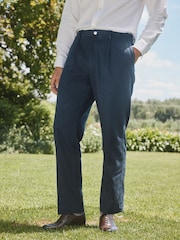 Barbour® Denim Slim Fit Suit Trousers - Image 2 of 4