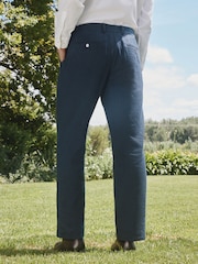 Barbour® Denim Slim Fit Suit Trousers - Image 3 of 4
