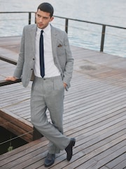 Barbour® Grey Slim Fit Texture Suit Jacket - Image 2 of 8