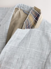 Barbour® Grey Slim Check Suit Jacket - Image 12 of 13