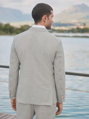 Barbour® Grey Slim Fit Wool Suit Jacket - Image 3 of 11