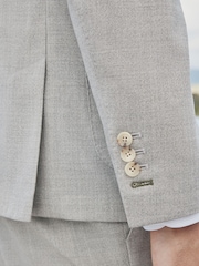 Barbour® Grey Slim Fit Wool Suit Jacket - Image 5 of 11