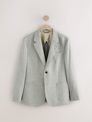 Barbour® Grey Slim Fit Wool Suit Jacket - Image 6 of 11
