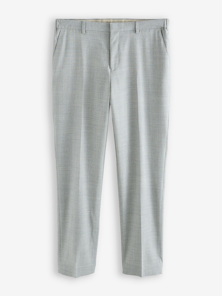 Barbour® Grey Slim Fit Wool Suit Trousers - Image 1 of 5