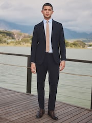 Barbour® Navy Slim Fit Wool Suit Jacket - Image 3 of 10