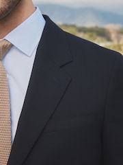 Barbour® Navy Slim Fit Wool Suit Jacket - Image 5 of 10