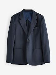 Barbour® Navy Slim Fit Wool Suit Jacket - Image 6 of 10