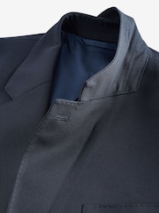 Barbour® Navy Slim Fit Wool Suit Jacket - Image 8 of 10
