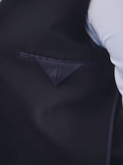 Barbour® Navy Slim Fit Wool Suit Jacket - Image 9 of 10