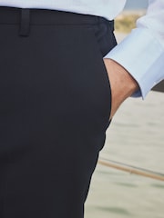Barbour® Navy Slim Fit Wool Suit Trousers - Image 4 of 9