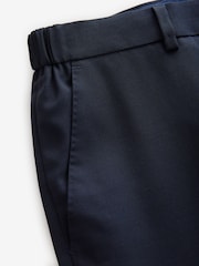 Barbour® Navy Slim Fit Wool Suit Trousers - Image 8 of 9