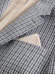 Barbour® Grey Gingham Pattern Slim Fit Suit Jacket - Image 14 of 18