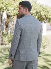 Barbour® Grey Gingham Pattern Slim Fit Suit Jacket - Image 5 of 18