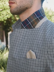 Barbour® Grey Gingham Pattern Slim Fit Suit Jacket - Image 7 of 18