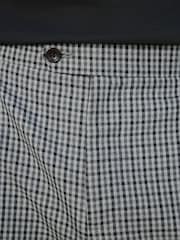 Barbour® Grey Slim Fit Gingham Pattern Suit Trousers - Image 5 of 9