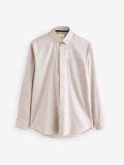 Barbour® Neutral Brown 100% Cotton Long Sleeve Oxford Shirt - Image 11 of 13
