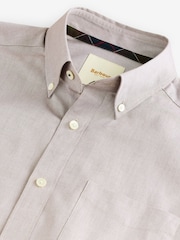 Barbour® Neutral Brown 100% Cotton Long Sleeve Oxford Shirt - Image 13 of 13