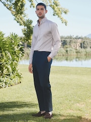 Barbour® Neutral Brown 100% Cotton Long Sleeve Oxford Shirt - Image 4 of 13