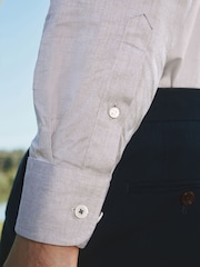 Barbour® Neutral Brown 100% Cotton Long Sleeve Oxford Shirt - Image 8 of 13