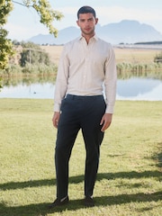 Barbour® Neutral Stripe Long Sleeve Blend Shirt - Image 2 of 7