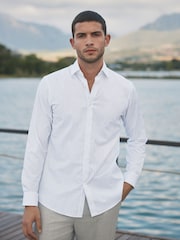 Barbour® Black/White Stripe 100% Cotton Long Sleeve Shirt - Image 1 of 9