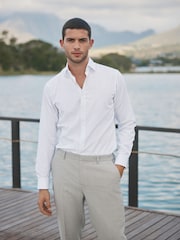 Barbour® Black/White Stripe 100% Cotton Long Sleeve Shirt - Image 3 of 9