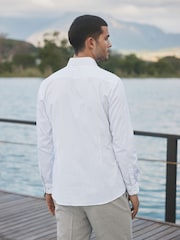 Barbour® Black/White Stripe 100% Cotton Long Sleeve Shirt - Image 4 of 9