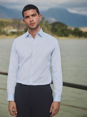 Barbour® Blue Stripe 100% Cotton Long Sleeve Shirt - Image 1 of 8