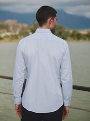 Barbour® Blue Stripe 100% Cotton Long Sleeve Shirt - Image 3 of 8