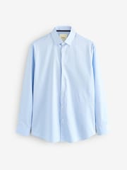 Barbour® Blue Stripe 100% Cotton Long Sleeve Shirt - Image 6 of 8