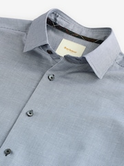 Barbour® Navy Puppytooth Long Sleeve Blend Shirt - Image 9 of 9