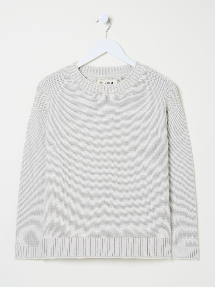FatFace Elia Stone Laundered Knitted Jumper - Image 10 of 10
