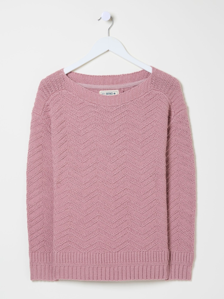 Rosa medio - Jersey de punto texturizado Jessie de FatFace - Imagen 6 de 6 Rosa medio - Jersey de punto texturizado Jessie de FatFace - Imagen 6 de 6