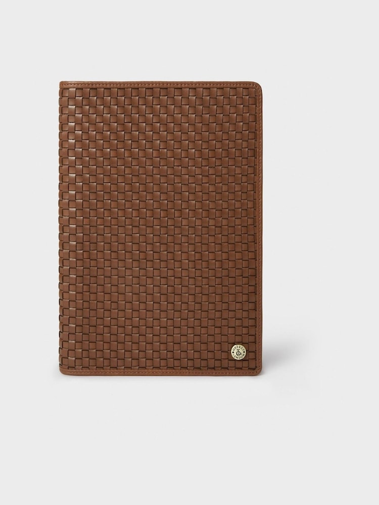 OSPREY LONDON Large The Woven Brown Notebook - Image 2 of 5