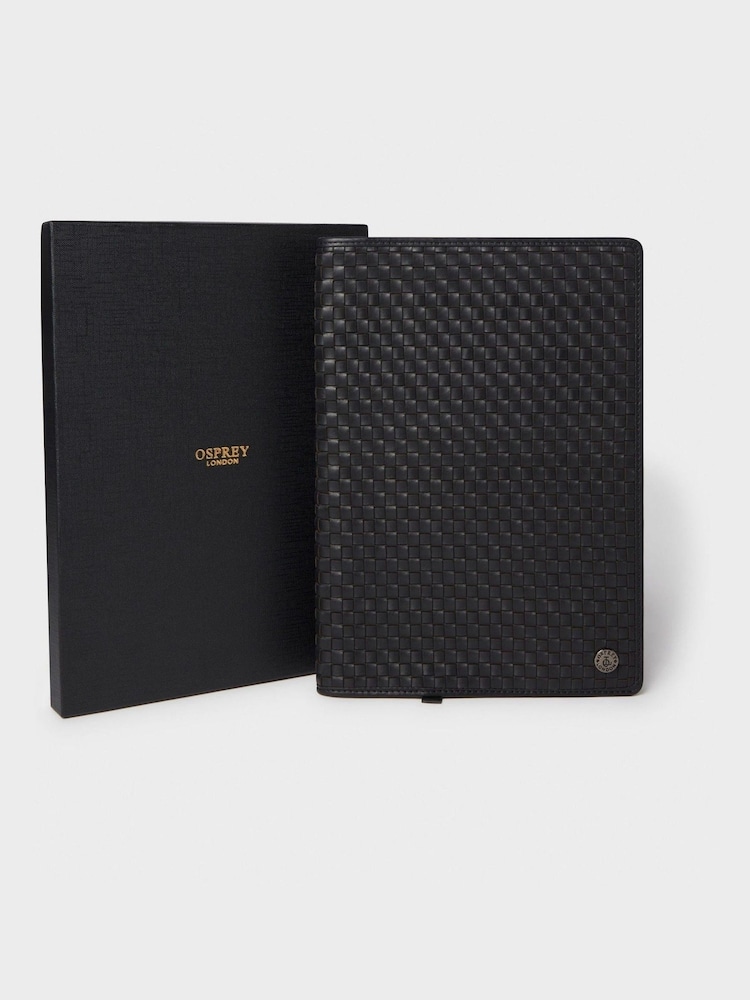 OSPREY LONDON Large The Woven Black Notebook - Image 1 of 5