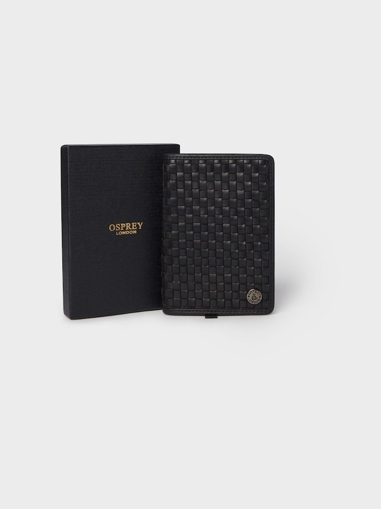 OSPREY LONDON Small The Woven Black Notebook - Image 1 of 5