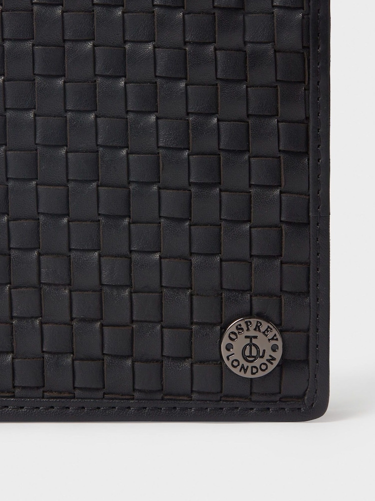 OSPREY LONDON Small The Woven Black Notebook - Image 5 of 5 OSPREY LONDON Small The Woven Black Notebook - Image 5 of 5