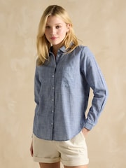 Joules Ida Blue Cotton Shirt - Image 1 of 7