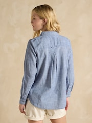 Joules Ida Blue Cotton Shirt - Image 2 of 7