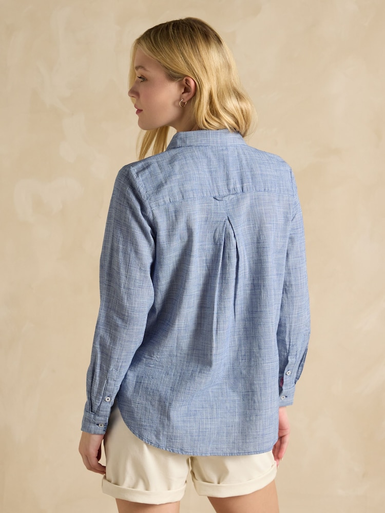 Joules Ida Blue Cotton Shirt - Image 2 of 7 Joules Ida Blue Cotton Shirt - Image 2 of 7