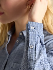 Joules Ida Blue Cotton Shirt - Image 4 of 7